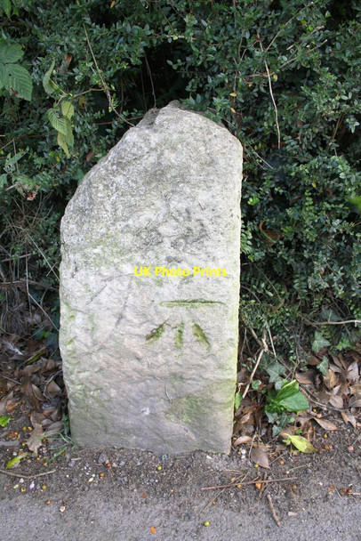 Photo 6"x4" Benchmarked stone beside St Georges Road Dorchester\/SY6890 c2013