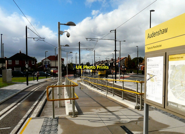 Photo 6"x4" Audenshaw Tram Stop Denton\/SJ9295 c2013 P1