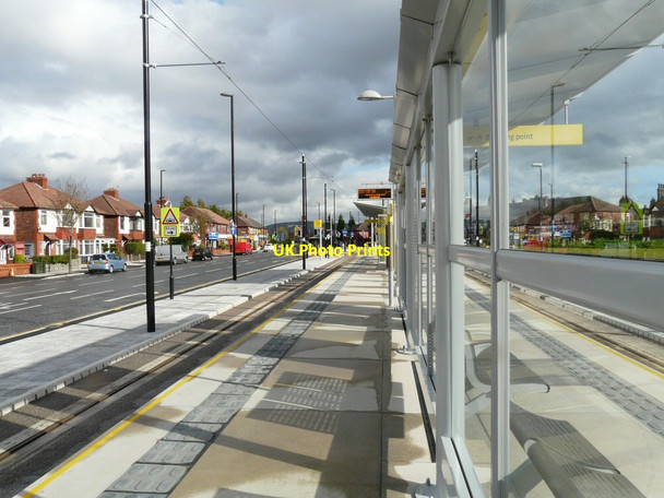 Photo 6"x4" Audenshaw Tram Stop Denton\/SJ9295 c2013