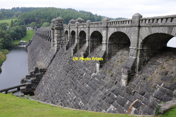 Photo 6"x4" Lake Vyrnwy dam Llanwddyn c2013