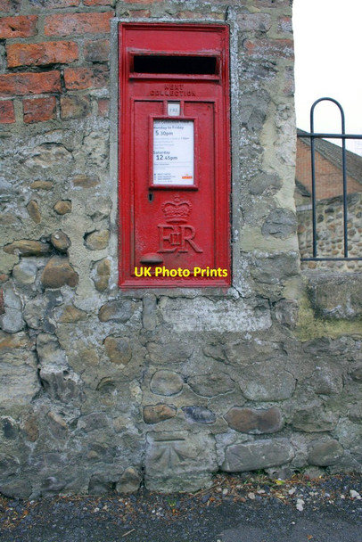 Photo 6"x4" Benchmark below letter box outside #30 Palace Road Ripon c2013