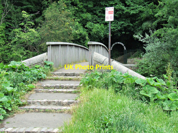 Photo 6"x4" Footbridge over the Water of Leith Craigleith\/NT2374 c2013 P1