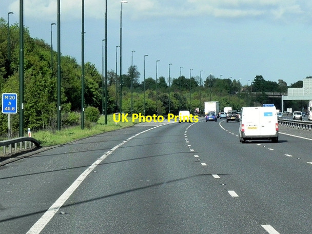 Photo 6"x4" M20 at Junction 3 Addington\/TQ6559 c2013