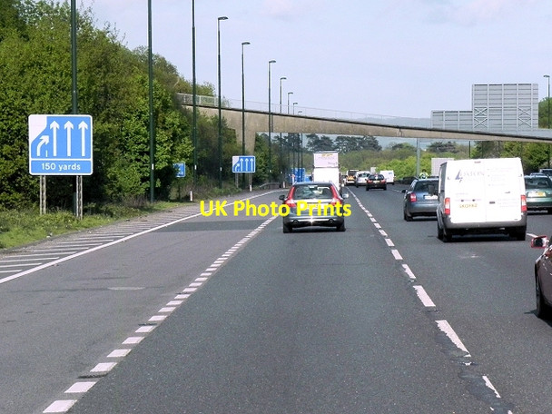 Photo 6"x4" Southbound M20, Footbridge at Little Woodgate Addington\/TQ6559 c2013