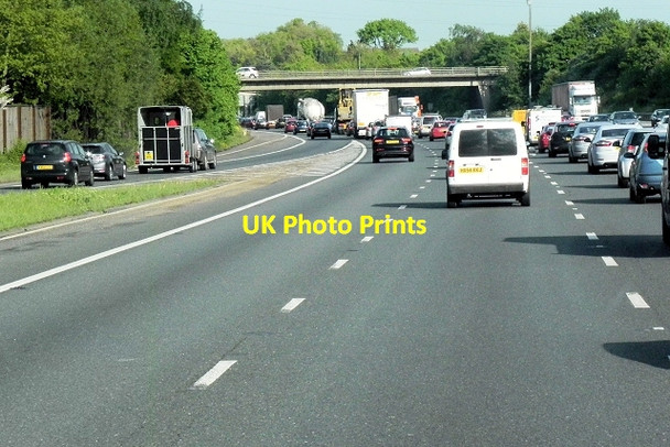 Photo 6"x4" Southbound M20, Entry Sliproad at Junction 4 Lunsford\/TQ6959 c2013