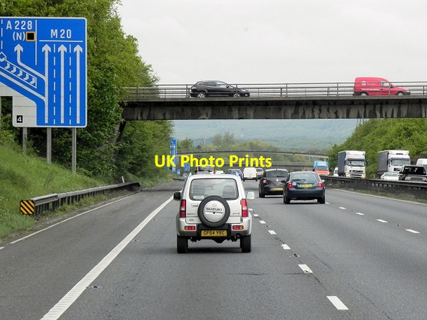 Photo 6"x4" New Hythe Lane Bridge over the M20 Larkfield\/TQ7058 c2013