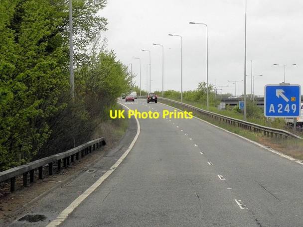 Photo 6"x4" Exit Sliproad, M20 Junction 7 Maidstone c2013