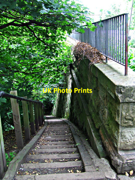 Photo 6"x4" Steps to Water of Leith Craigleith\/NT2374 c2013