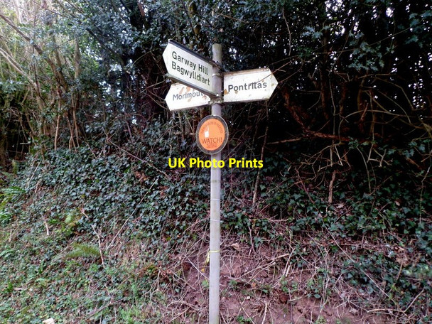 Photo 6"x4" Signpost in Garway Garway c2012