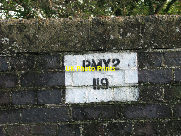 Photo 6"x4" Bridge PMY2 - 119 (sign) Heydon\/TG1127 c2013