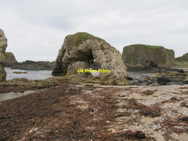 Photo 6"x4" The Ballintoy Arch viewed from the beach Ballintoy c2013