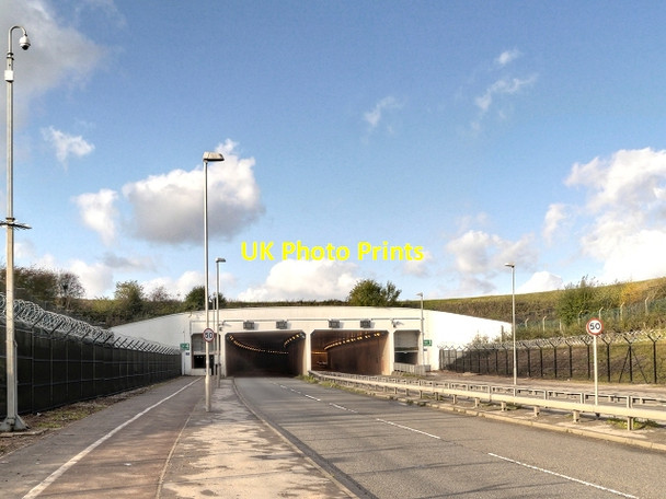 Photo 6"x4" Road Tunnel Under Airport Runways Thorns Green c2013