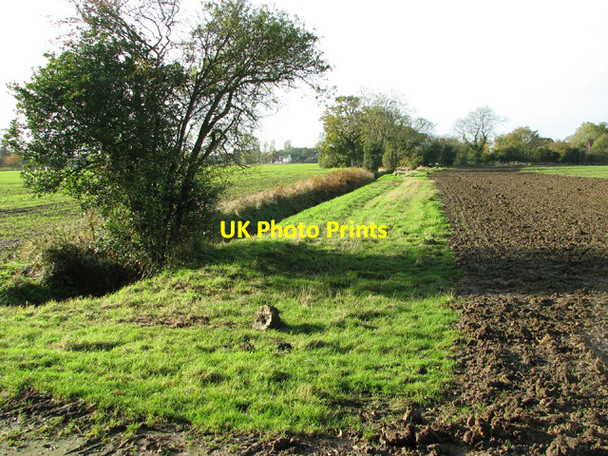 Photo 6"x4" Field boundary ditch, Toft Monks Toft Monks c2013