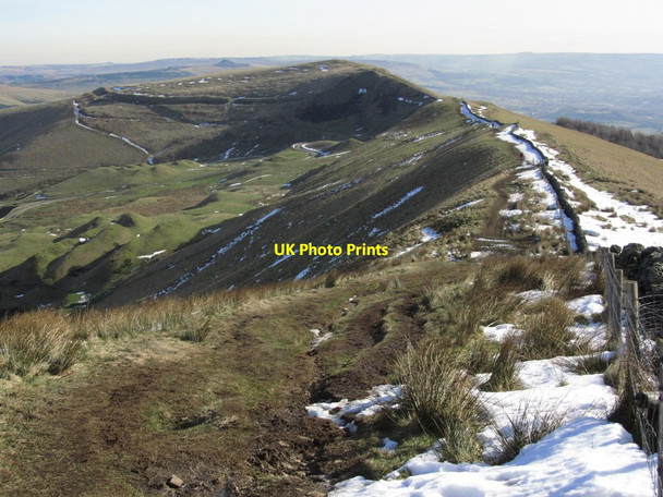 Photo 6"x4" View E along Rushup Edge Barber Booth c2013