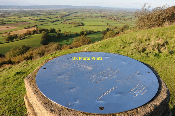 Photo 6"x4" AA Toposcope, Coaley Peak Coaley Peak c2013