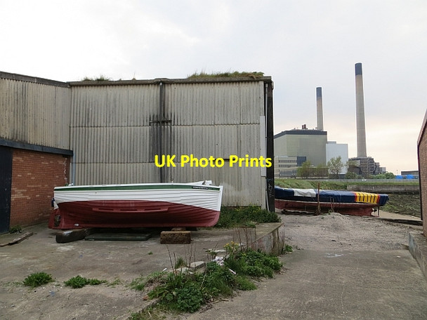 Photo 6"x4" Cockenzie Harbour boatshed Cockenzie and Port Seton c2013