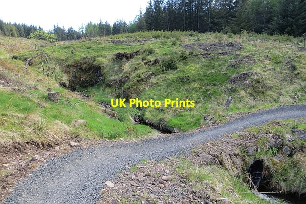 Photo 6"x4" Mountain bike trail, Carron Valley Cock Hill\/NS7182 c2013