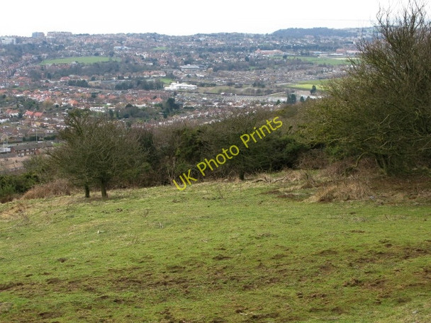 Photo 6"x4" View across Folkestone rooftops from Creteway Down 2 Folkestone c2009