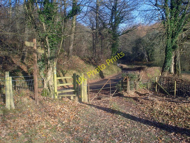 Photo 6"x4" Public footpath meets Barnett Wood Lower Lye\/SO4066 c2008