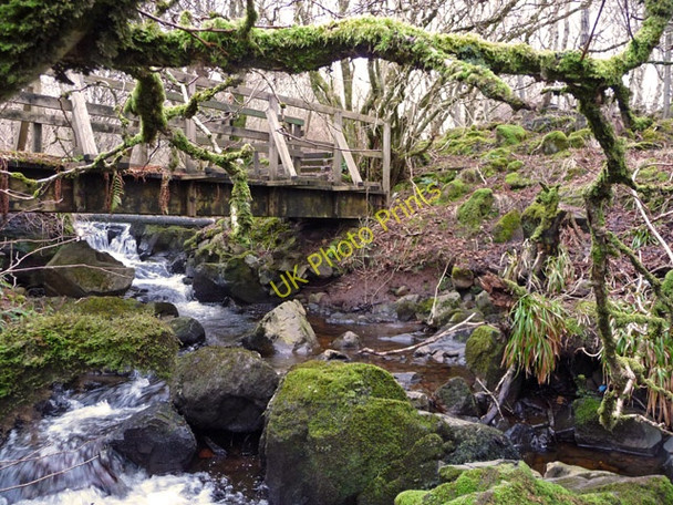 Photo 6"x4" Footbridge behind Skye Wool Mill S\u00f9laisiadar M\u00f2r c2009