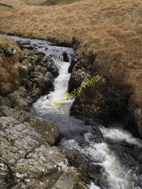 Photo 6"x4" Small waterfall, Fruid Water Birk Craigs c2009