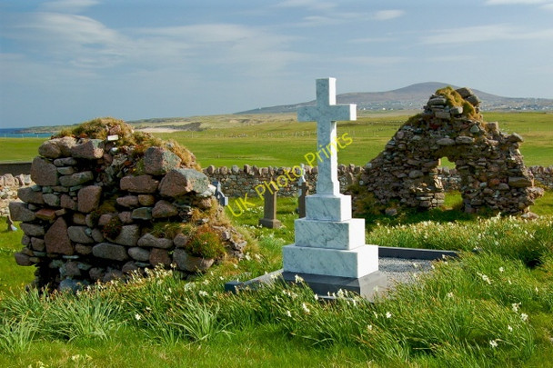Photo 6"x4" Bunbeg - Magheragallon Cemetery Derrybeg\/B8125 c2008