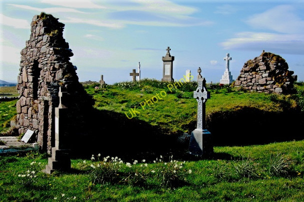 Photo 6"x4" Bunbeg - Magheragallon Cemetery Derrybeg\/B8125 c2008 P2