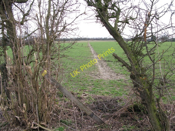 Photo 6"x4" Route of the footpath to Knell Lane Cop Street c2009