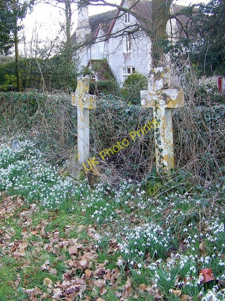 Photo 6"x4" Crosses, St John the Baptist Church, Woodsford Woodsford c2009