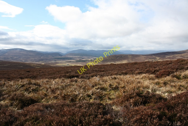Photo 6"x4" Moorland, Tom an t-Suidhe Mhoir Bridge of Brown c2009