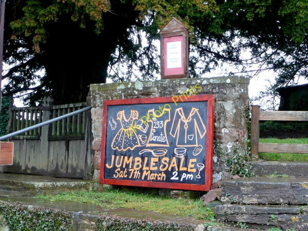 Photo 6"x4" Jumble Sale sign Shutton c2009