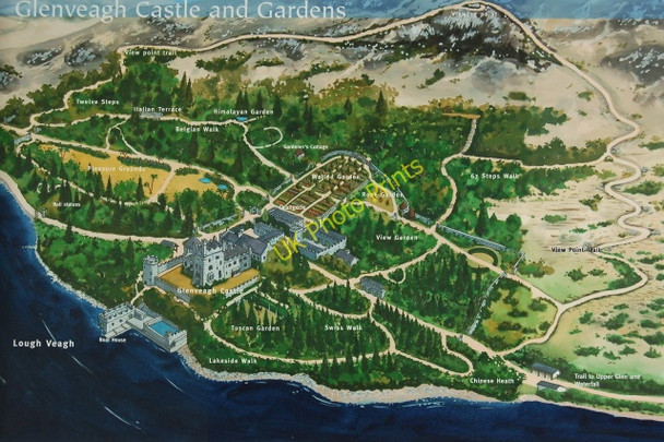 Photo 6"x4" Glenveagh National Park - Castle grounds sign Church Hill\/C0615 c2008