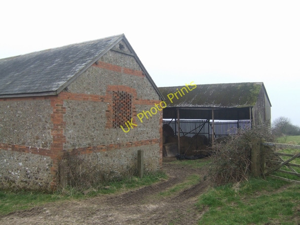 Photo 6"x4" Barns at Westhay Farm Catherston Leweston c2009