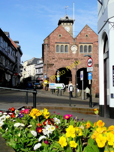 Photo 6"x4" Ross-on-Wye town centre in springtime Ross-on-Wye c2009