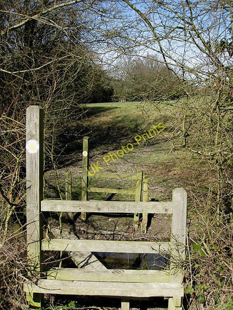 Photo 6"x4" Wonky footbridge over the Pentaloe Brook Checkley\/SO5938 c2009
