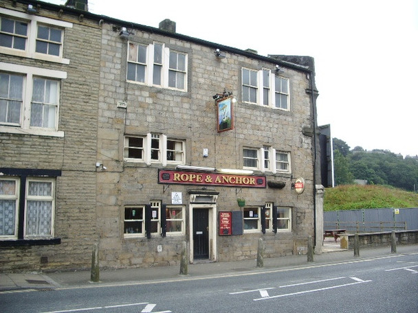 Photo 6"x4" Rope & Anchor, Halifax Road, Todmorden Todmorden c2008