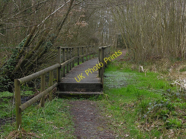 Photo 6"x4" Bridge over bog Eglwys Fach c2009