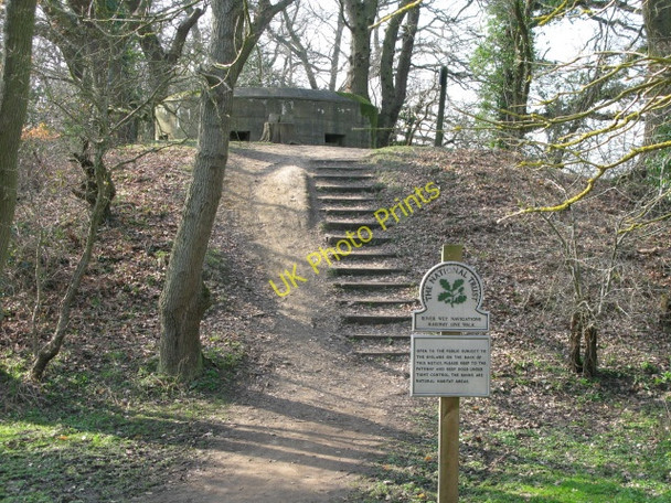 Photo 6"x4" Pill box beside the River Wey Guildford c2009