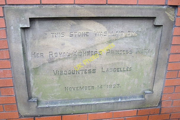 Photo 6"x4" Nurse Hostel commemorative foundation stone. Wakefield\/SE3320 c2009