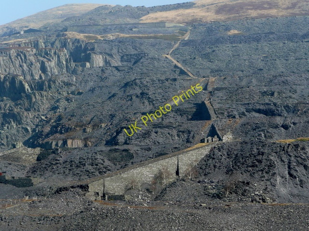 Photo 6"x4" Dinorwig slate workings Nant Peris or Old Llanberis c2009