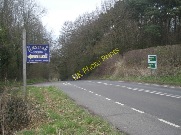 Photo 6"x4" Junction on the A458 Broad Oak\/SO7888 c2009