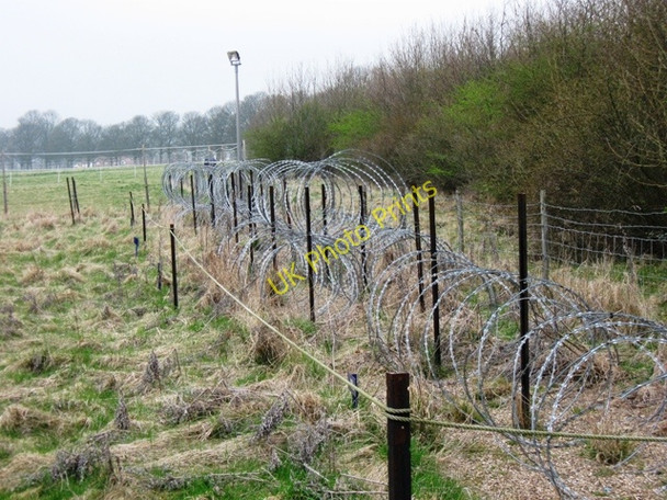 Photo 6"x4" Razor Wire Defences \u00e2\u0080\u0093 Demonstration Area, RAF Halton Wendover c2009