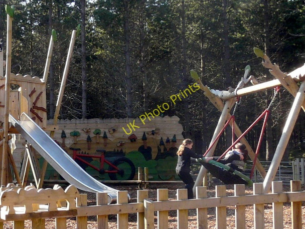 Photo 6"x4" Playground in Abriachan Community Forest Abriachan c2009