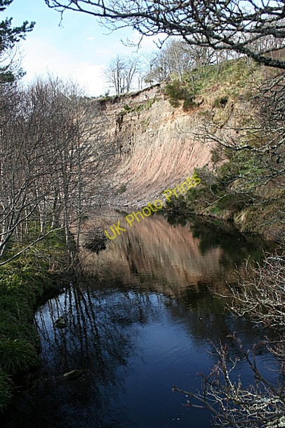 Photo 6"x4" River Cliff below Tomcork Dallas c2009