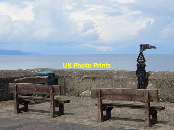 Photo 6"x4" Millennium milepost, Ballygally Ballygalley c2013
