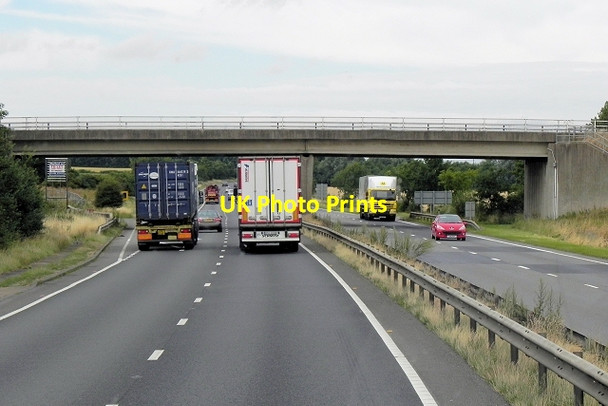 Photo 6"x4" Rideaway Bridge, Westbound A14 Hemingford Abbots c2013
