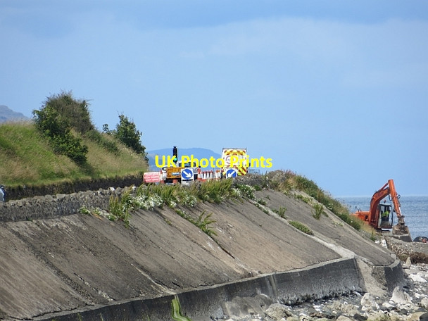 Photo 6"x4" Roadworks, A2 Carncastle c2013