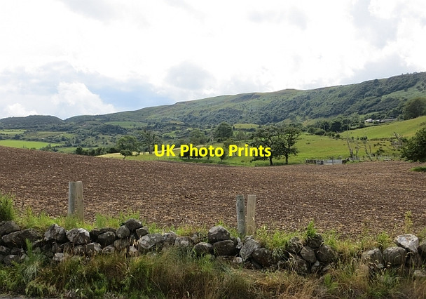 Photo 6"x4" Farmland, Antrim coast Glenarm\/D3115 c2013