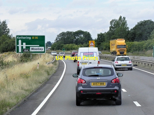 Photo 6"x4" Westbound A14 near Ellington Ellington\/TL1571 c2013