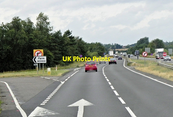 Photo 6"x4" A14 Westbound near Molesworth Molesworth c2013